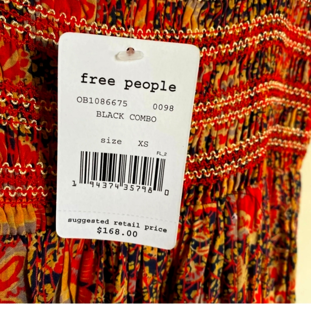 Free people tiered syn dress